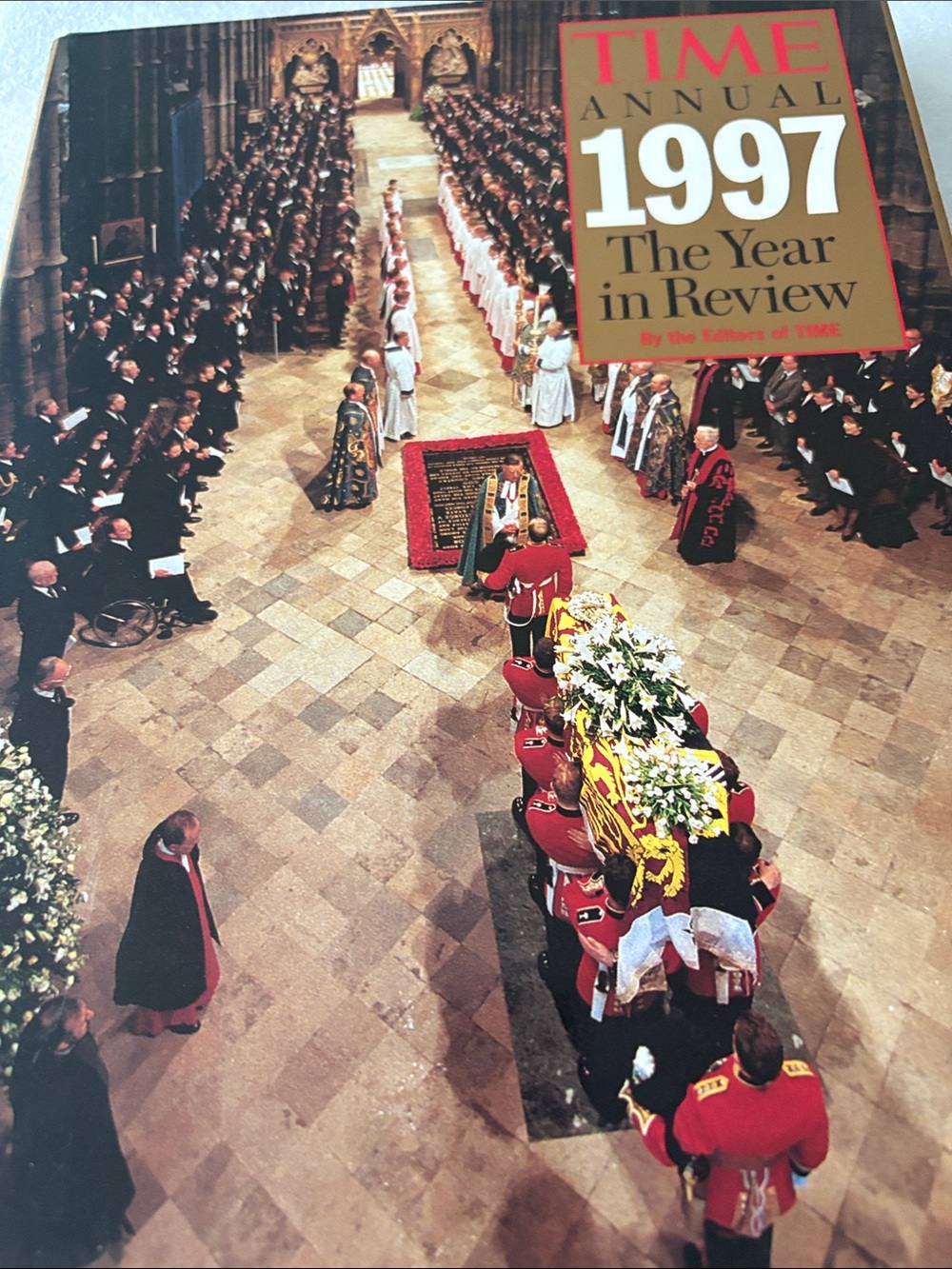 Annual 1997 The Year in Review Magazine - Red and Gold Cover